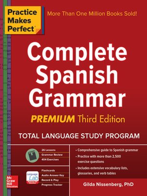 cover image of Practice Makes Perfect Complete Spanish Grammar, Premium